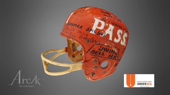 USS Petrel Football Helmet