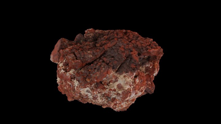Lunar Strike Tests - Red Mineral Rock