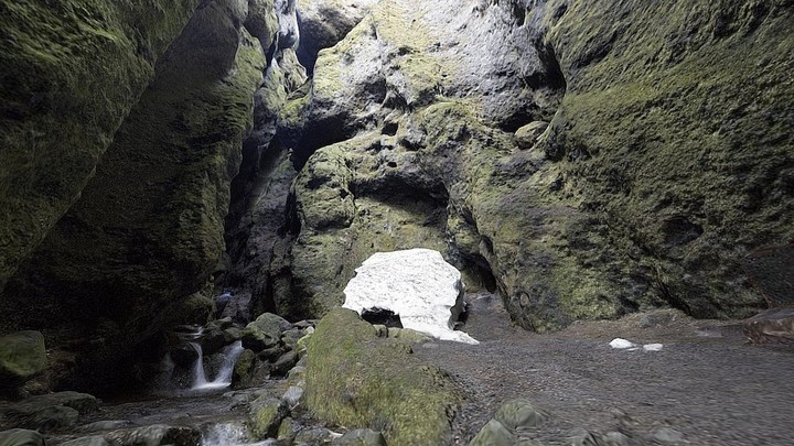 Icelandic Cave (II) (interior)